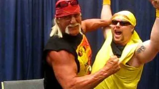 Hulk Hogan ripping Brian's shirt TNA Lockdown Fanfest 2010