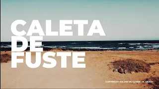 The Coast of Caleta de Fuste in Fuerteventura, Canary Islands