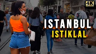 Istiklal Street Istanbul Walking Tour 2021 (Live)- İstiklal Caddesi İstanbul Yürüyüşü (4K)