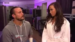 RAW 25th June, 2012 CM Punk & AJ Lee