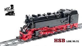 HSB Dampflok 99.72, German Locomotive, Speed Build, Letbricks