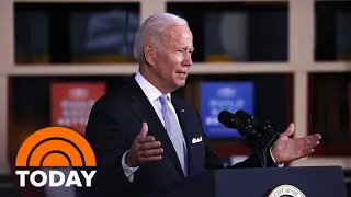 Biden Meets With Schumer And Manchin To Iron Out Spending Deal