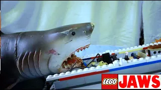 LEGO Jaws - Quint Is Devoured Scene | Stop Motion