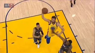 Omri Casspi with a  block on one end and a nasty dunk on the other | Warriors vs Spurs