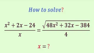 A  awesome mathematics problem | Olympiad Question | can you solve this rational radical problem|x=?