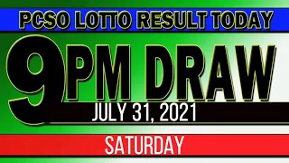 LOTTO RESULT TODAY 9PM DRAW – July 31, 2021 | 2D | 3D | 6D | 6/42 | 6/55