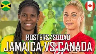 Jamaica vs Canada | Concacaf Olympic Qualifiers | Reggae Girlz/Canwnt Rosters/Squads