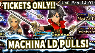 DFFOO GL - Machina LD Banner Draws - My 2nd chance to get Levi.. I mean Machina EX!