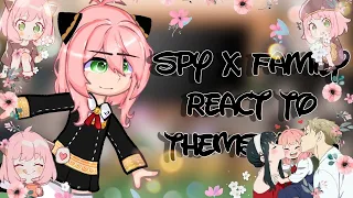 •|| Spy x family react to ??? || Manga Spoilers || Spy x family || 1/2|| REUPLOAD|| •