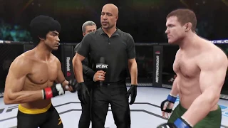 Bruce Lee vs. Matt Hughes (EA Sports UFC 2) - CPU vs. CPU - Crazy UFC 👊🤪