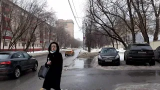 Москва 3555 Авиационный переулок зима день