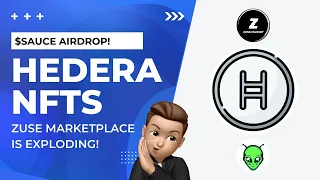 💎 SAUCERSWAP AIRDROP GOES LIVE TODAY! ZUSE MARKETPLACE EXPLODING, BUY HEDERA / HBAR NFTS ON ZUSE!
