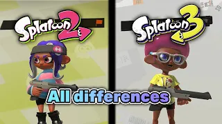 Splatoon 3 VS Splatoon 2 Animations Comparison + Analysis