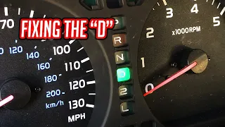 Changing out the "D" gear indicator light on my 100 series Land Cruiser (Lexus LX470)