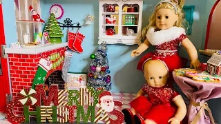 New American Girl Doll Decorates for Xmas