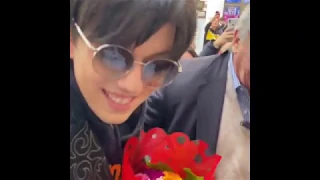 NEW Димаш Кудайбергенов Dimash’s Farewell at JFK, NY (11 Dec 2019)