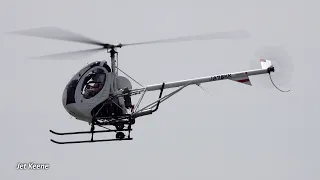 Schweizer 269C-1 Helicopter Takeoff & Landing
