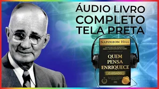 QUEM PENSA ENRIQUECE NAPOLEON HILL AUDIO BOOK TELA PRETA