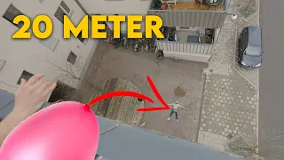 VATTENBALLONG PÅ PUNGEN FRÅN 20METER | VLOGG