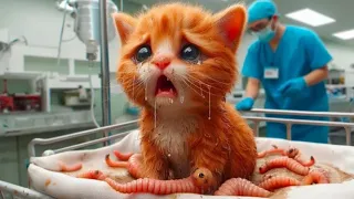 Cat's Belly Contains Countless Worms 😿😻 |cute cats, ai cat, funny cat stories