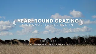Year Round Grazing: A Change to Believe In