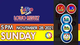 Lotto Result Today 5pm Draw November 28 2021 Swertres Ez2 Stl Pcso