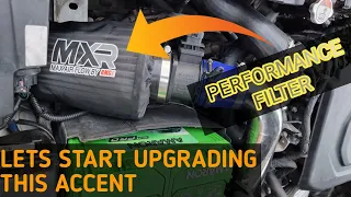 Superb Sound! MXR High-Flow Performance (Racing) Air Filter Upgrade on Hyundai Accent CRDI