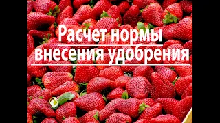 Расчет нормы внесения удобрения