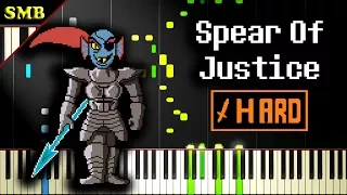 UNDERTALE - SPEAR OF JUSTICE - Piano Tutorial