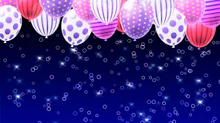 Праздничный фон с шарами - футаж для видео монтажа. | Бесплатные футажи для монтажа