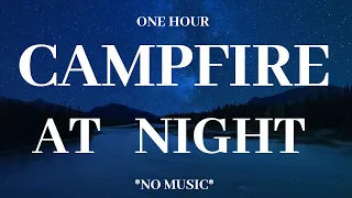 Campfire Sound & Loon Call {1 Hour}  **No Music**