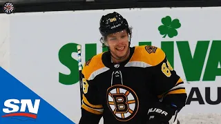 Bruins' David Pastrnak Torches Maple Leafs, Records 3rd Career Hat Trick