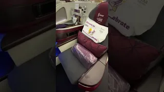 Qatar Airways A380 Business Class Bangkok - Doha #shorts #qatarairways #businessclass