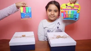 تحدي صندوق الغامض بأغراض المدرسة الجزء 2 !! Mystery Box of Back to School Switch-Up Challenge!