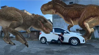 T-REX Chase REMASTERED- part 1- jurassic world dinasour fan movie