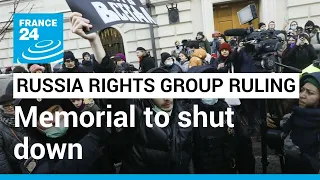 Russia's Supreme Court orders closure of top human rights group Memorial • FRANCE 24 English