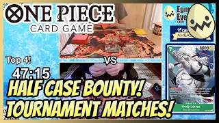 One Piece Card Game: Egman Event's Half Case Bounty! Tournament Matches!