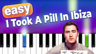 Mike Posner - I Took A Pill In Ibiza (SeeB Remix) | 100% EASY PIANO TUTORIAL