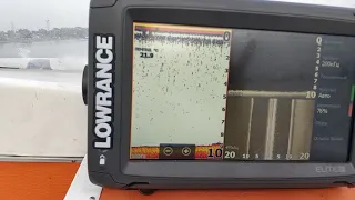 Lowrance Elite 9Ti на скорости