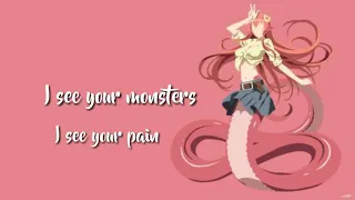 [Nightcore] Katie Sky - I See Your Monster (lyrics)