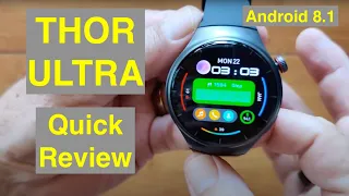 ZEBLAZE THOR ULTRA Android 8.1 AMOLED 1.43" Screen 2GB/16GB 4G GPS Smartwatch: Quick Overview