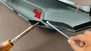 Ingenious way to fix broken plastic with plastic welding method