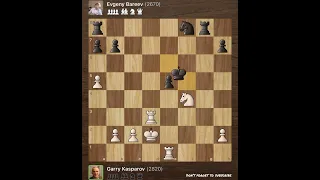 Garry Kasparov vs Evgeny Bareev • Novgorod - Russia, 1997