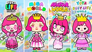 CANDY PRINCESS in Avatar World vs Toca Boca vs Miga World vs Yoya