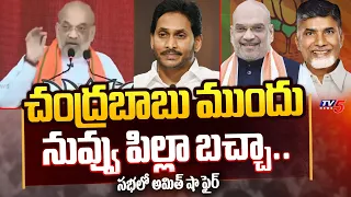 నువ్వు పిల్లా బచ్చా.. | Amit Shah SATIRICAL Comments On CM YS Jagan Mohan Reddy | TV5 News