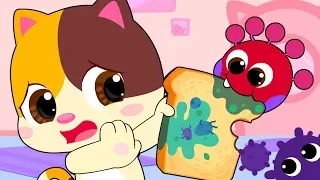 Kitten's Bread is Covered with Mold | Play Safe Song | Doctor Song | Kids Songs | BabyBus