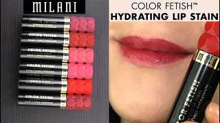 Milani Color Fetish Lip Stains // LIP SWATCHES & REVIEW
