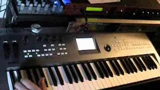 Access Virus Rack played live in multi mode No organ or piano sounds here