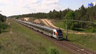 Электропоезд HRCS2 Интерсити+ Киев-Запорожье / Intercity train Kiev-Zaporozhye