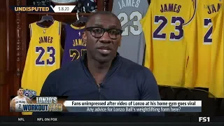 UNDISPUTED - Shannon Sharpe's disappointed after video of Lonzo at his home gym goes viral